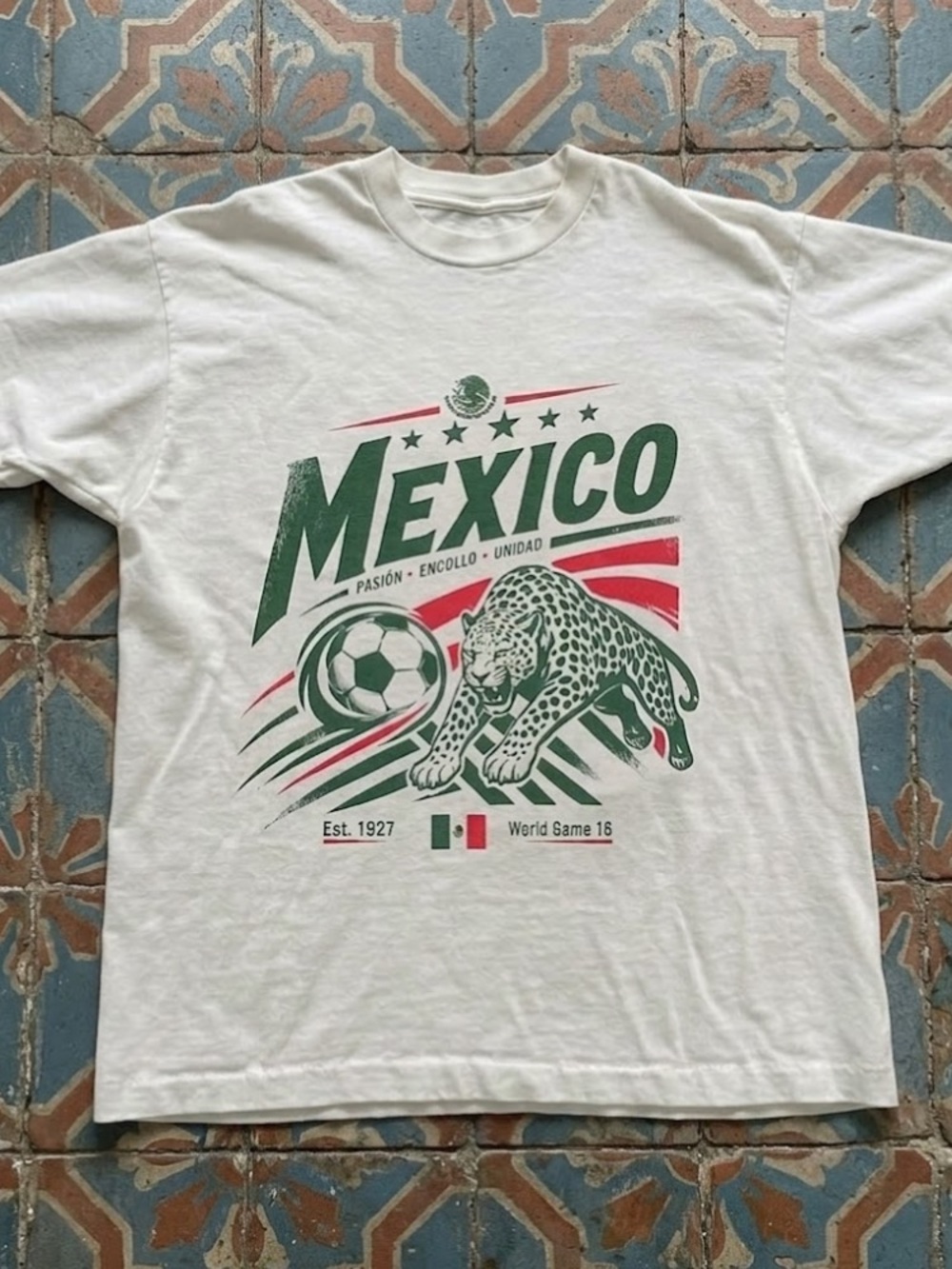 Mexico Graphic Soccer Tee White